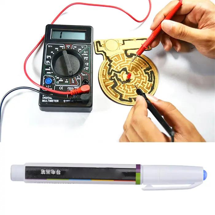 Stylo de peinture à encre conductrice électronique outil de réparation de circuits imprimés pour clavier à distance stylo de peinture électrique occasions électroniques et bricolage