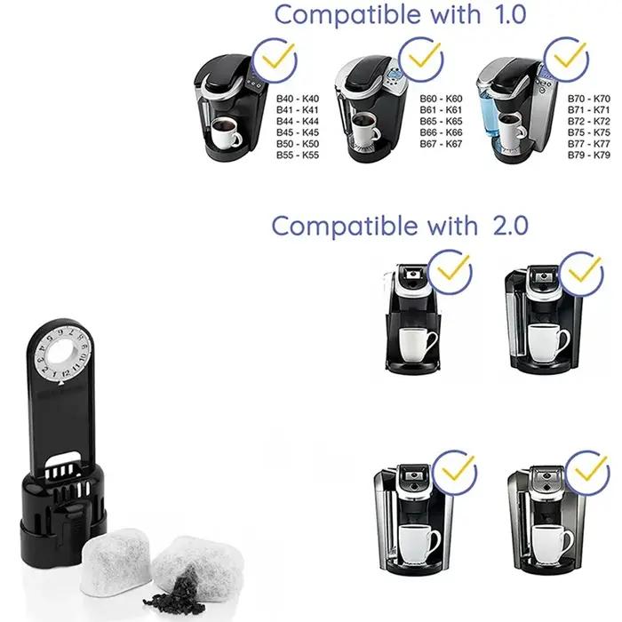 Kit d'accessoires pour filtre à eau pour machine à expresso Breville, livre de charbon de bois, comp