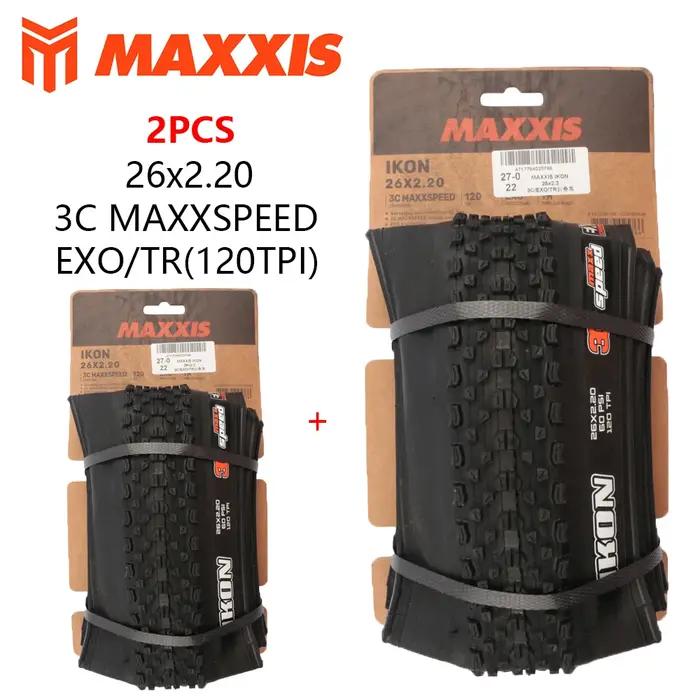 2 pièces MAXXIS IKON pneu de VTT d'origine 26 29 pliant Anti-crevaison Tubeless XC