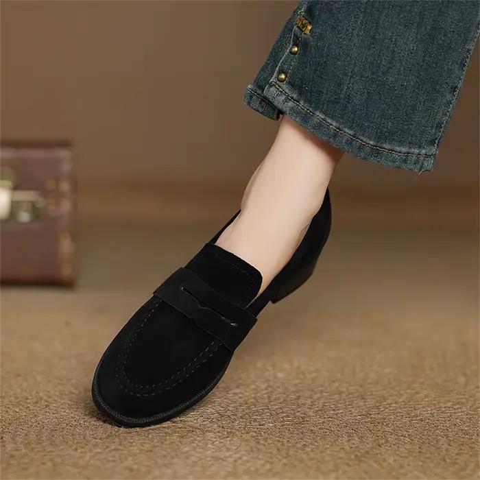 FEDONAS 2025 daim cuir bout rond Med talon printemps chaussures Mature doux rencontres femmes pompes