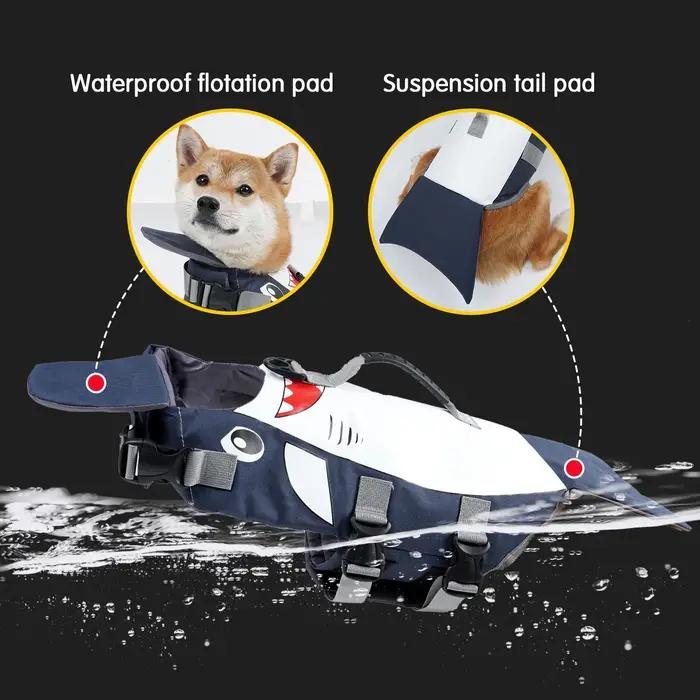 Gilet de sauvetage pour chien avec poignée de sauvetage pour petits