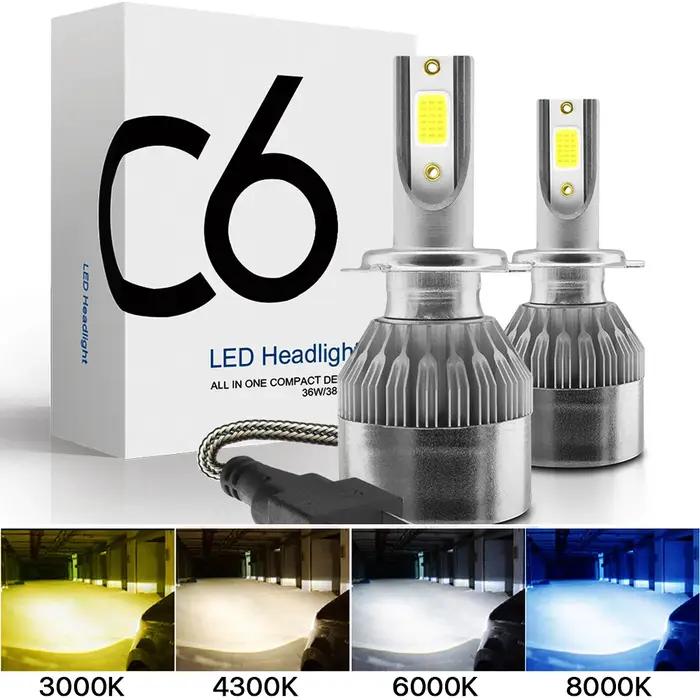 2x H7 LED H11 H4 Hi/Lo H1 H3 H8 HB1 HB3 HB4 HB5 HIR2 H13 H27 9005 9006 ampoules de phares de voiture