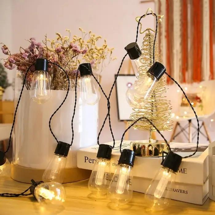 Guirlande lumineuse LED solaire d'extérieur étanche 5M 10 LED 8M 20 LED 8 modes d'éclairage pour pat