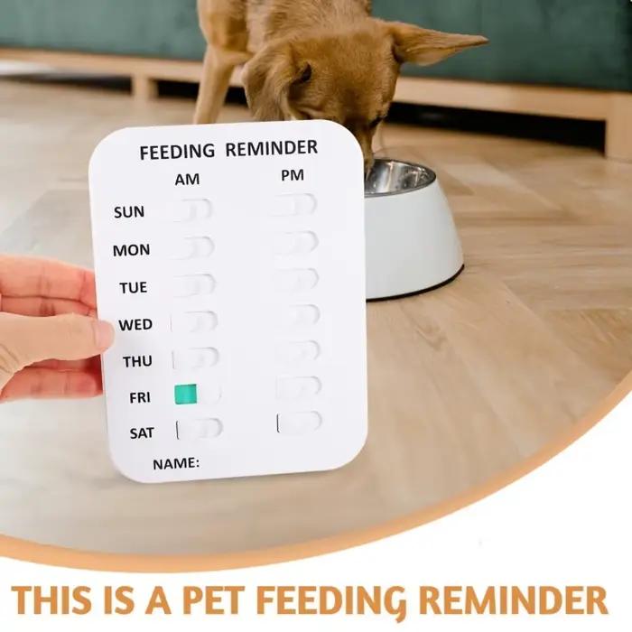 Tableau d'enregistrement d'alimentation pour animaux de compagnie