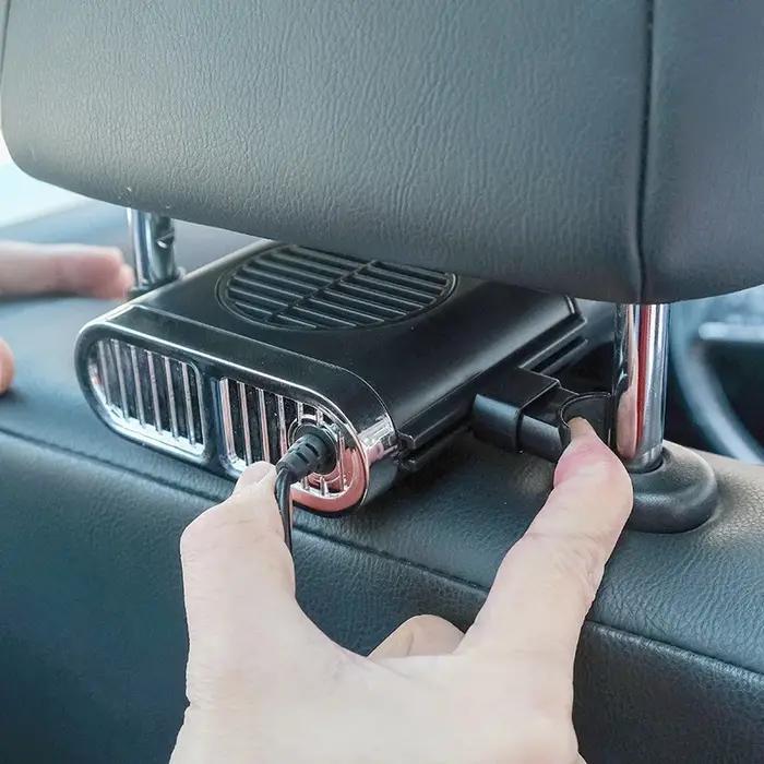 EAFC Mini siège de voiture arrière USB ventilateur pliable silencieux 3 vitesses réglable universel