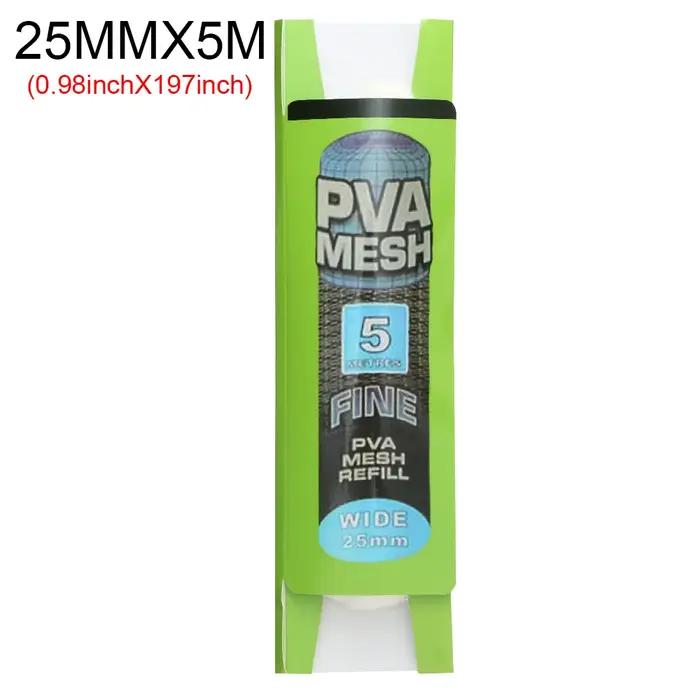 Recharge de maille PVA soluble portable pour la pêche à la carpe sac rond d'appât de crochet de plateforme accessoire de pêche en PVA pour pêcheurs amateurs et professionnels