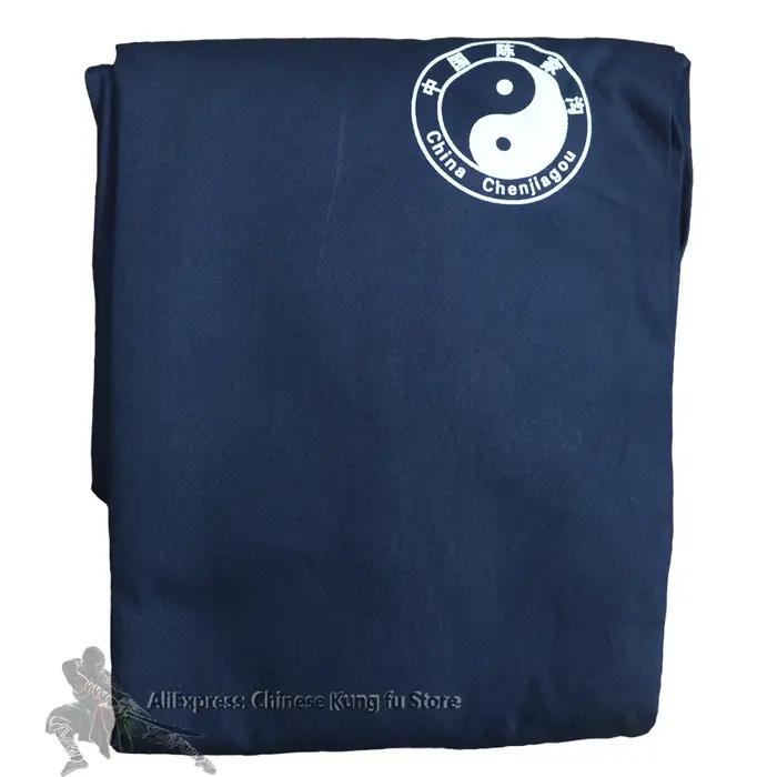 Pantalon en sergé de coton noir Chenjiagou pour Tai Chi