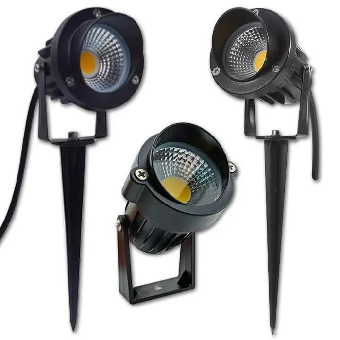 3W 5W 10W extérieur jardin paysage lumière AC220V 110V DC12V LED pelouse lampe COB éclairage étanche
