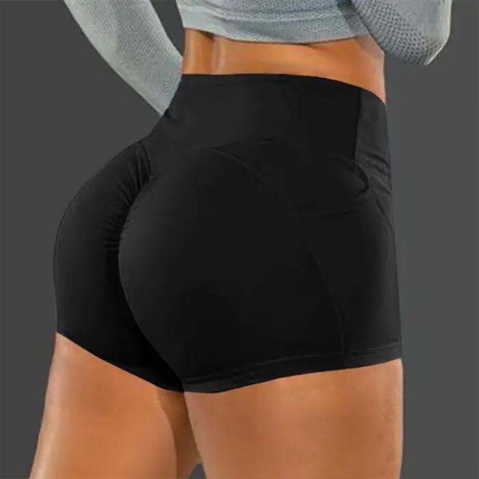 Short de fitness taille haute sans couture, pantalon de levage de hanche élastique, mode de course à pied, pour femmes, activités sportives, entraînements de musculation, tenues de fitness, couleurs variées, pour l'été