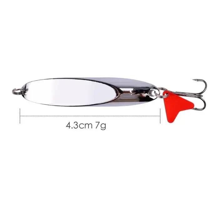 1PCMetal Spinner cuillère 7/10/14/18/21/28g leurre de pêche appâts durs paillettes bruit Paillette a