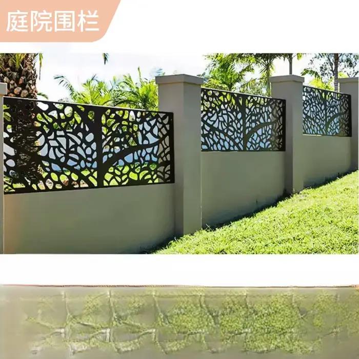 Clôture de cour de Villa de jardin garde-corps de balcon résidentiel clôture extérieure balustrades en fer forgé clôture murale de jardin clôture de garde-corps
