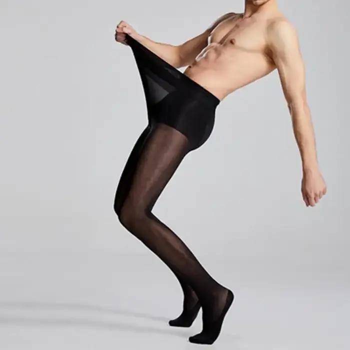 Collants longs homme chasse 170-190cm noir blanc couleur peau printemps anti-accrocs
