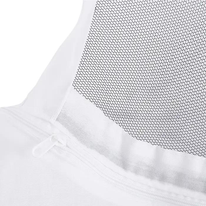 Combinaison d'Apiculture Polyester Gris Clair Veste de Protection Apiculteur Occasions Spéciales Adultes