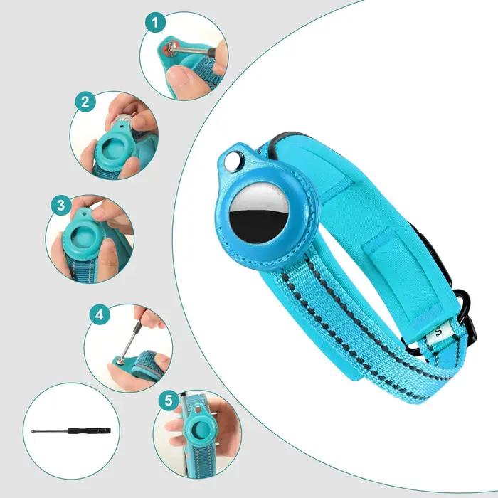 Collier réfléchissant pour chien AirTag