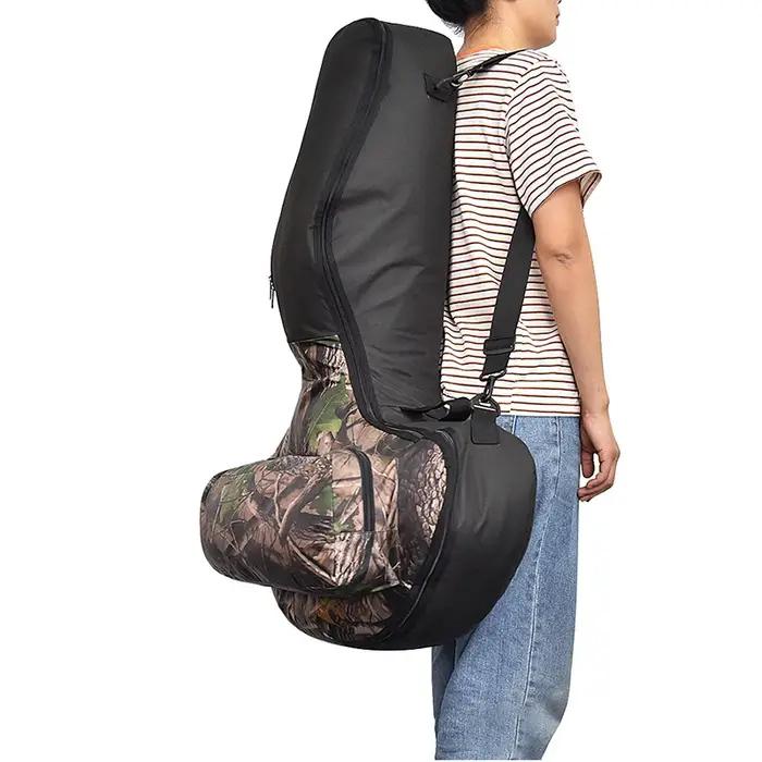 Sac à dos léger noir/camouflage en forme de T pour tir à l'arc de chasse