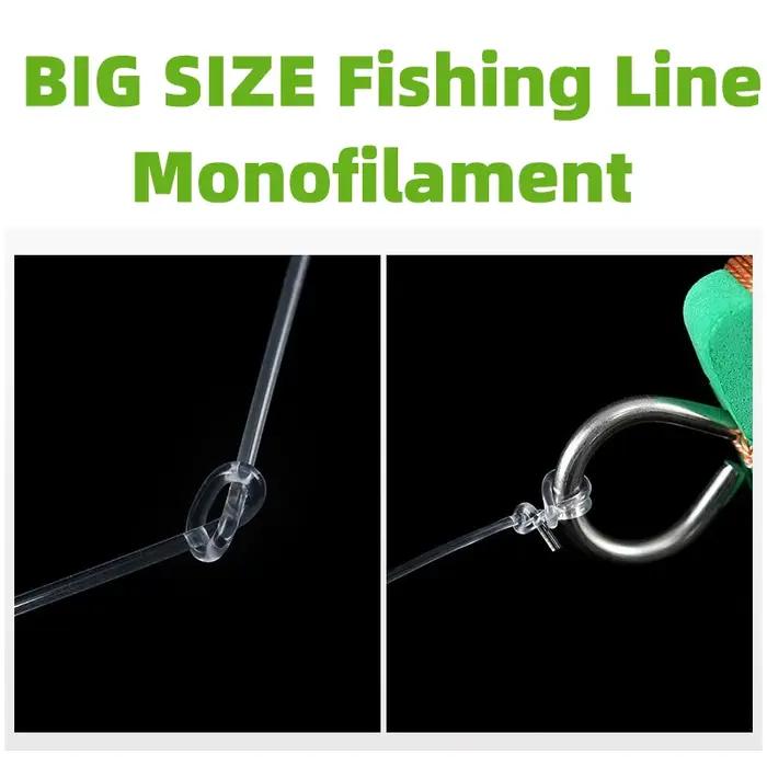 0.6/0.7/0.8/0.9/1.0mm ligne de pêche de grande taille 500m 100m Monofilament pêche en mer ligne de p