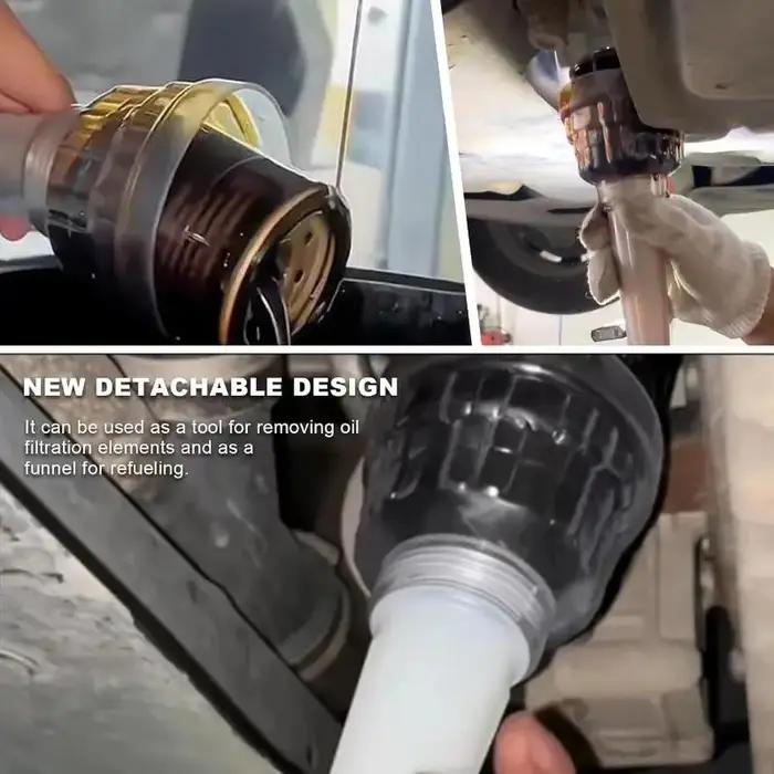 ✦ Entonnoir de remplissage d'huile pour moteur automobile