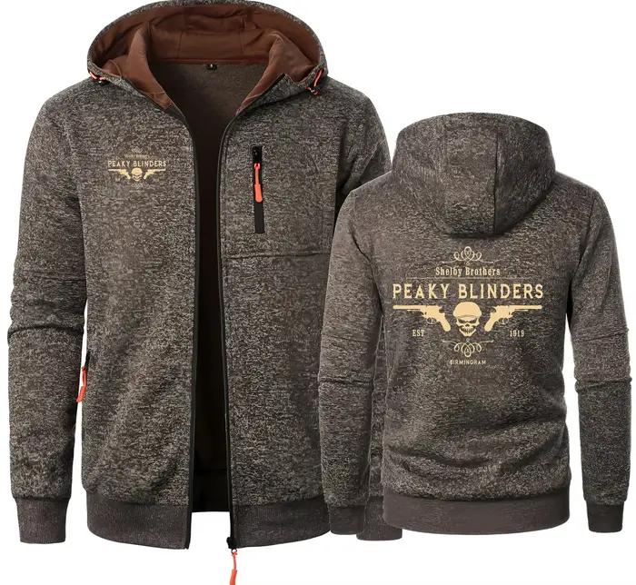 Peaky Blinders hommes sweats à capuche Shelby frères Jacquard