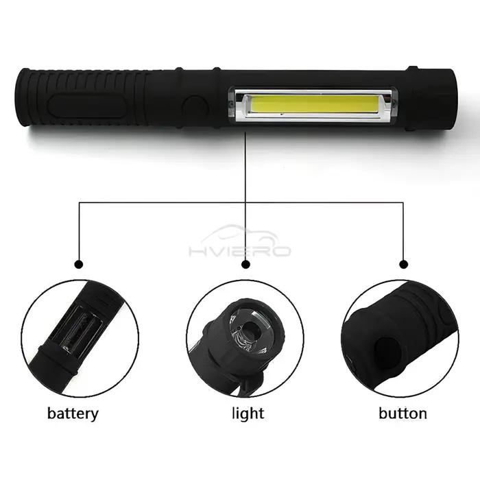 1/2/4X multi-fonction COB LED Portable Mini stylo lampe de travail Torches d'inspection Base magnéti