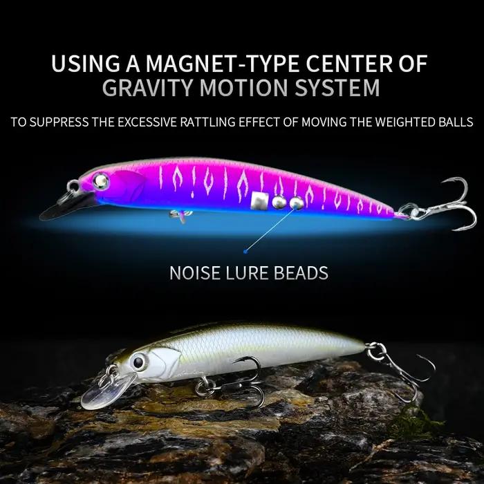 BEARKING nouveau modèle 73mm 5g qualité professionnelle magent poids leurres de pêche méné manivelle