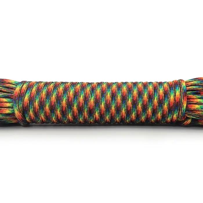 Paracorde à 9 noyaux de support, 4 tailles Dia.4mm, pour survie, Parachute, lanière, Camping, escala