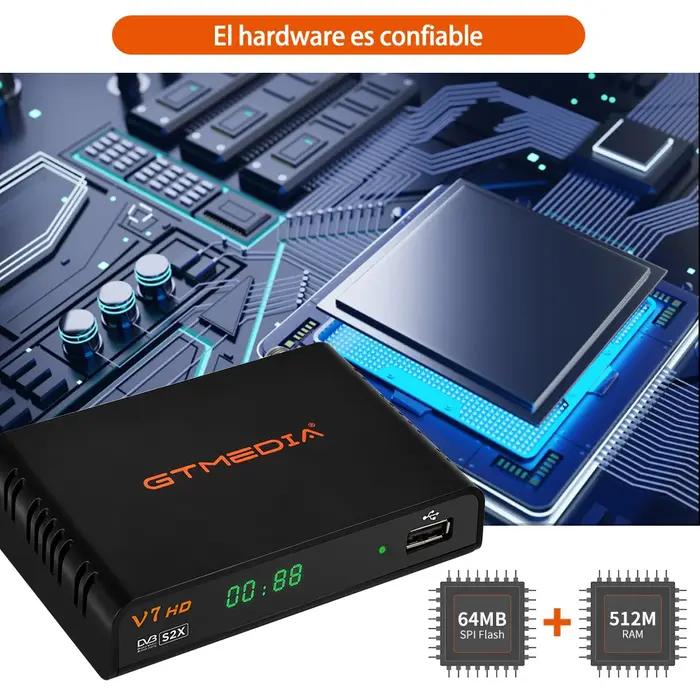 Récepteur satellite GTMEDIA V7 HD DVB-S/S2/S2X AVS+ VCM/ACM multi-stream T2MI BISS auto roll ccam USB WIFI