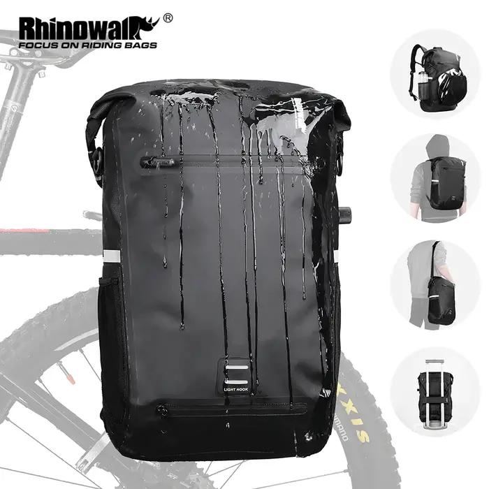Sac à dos de voyage étanche pour vélo, panier de vélo, sacs de coffre de siège arrière T1, accessoir