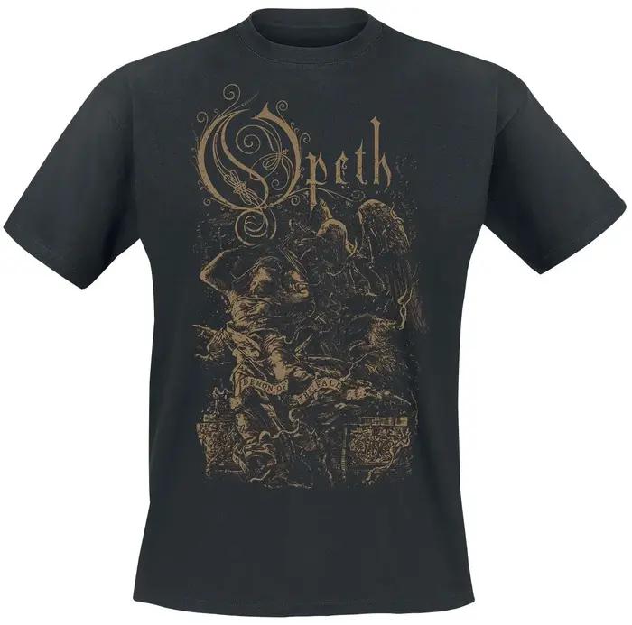 T-shirt en coton avec logo imprimé Opeth Demon of The Fall