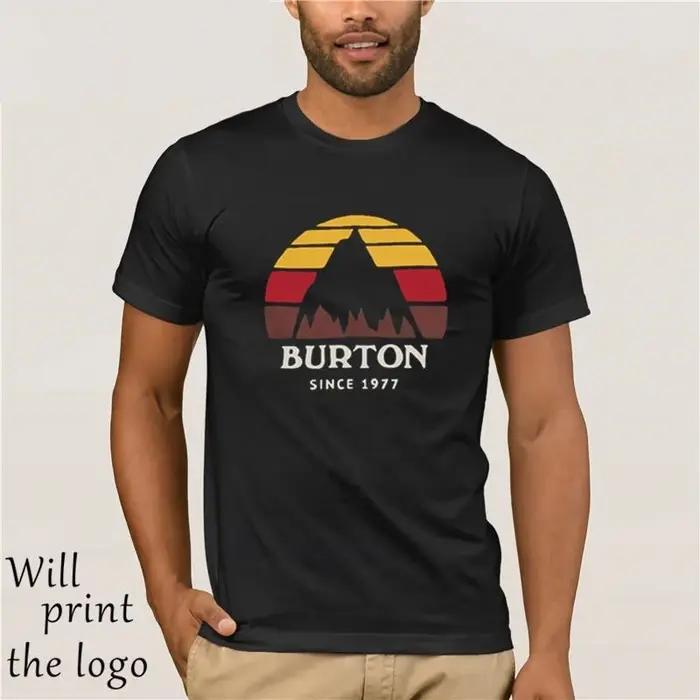 T-shirt Burton Underhill pour homme, décontracté, coton pur, imprimé, multi-couleurs, pour toutes les occasions quotidiennes