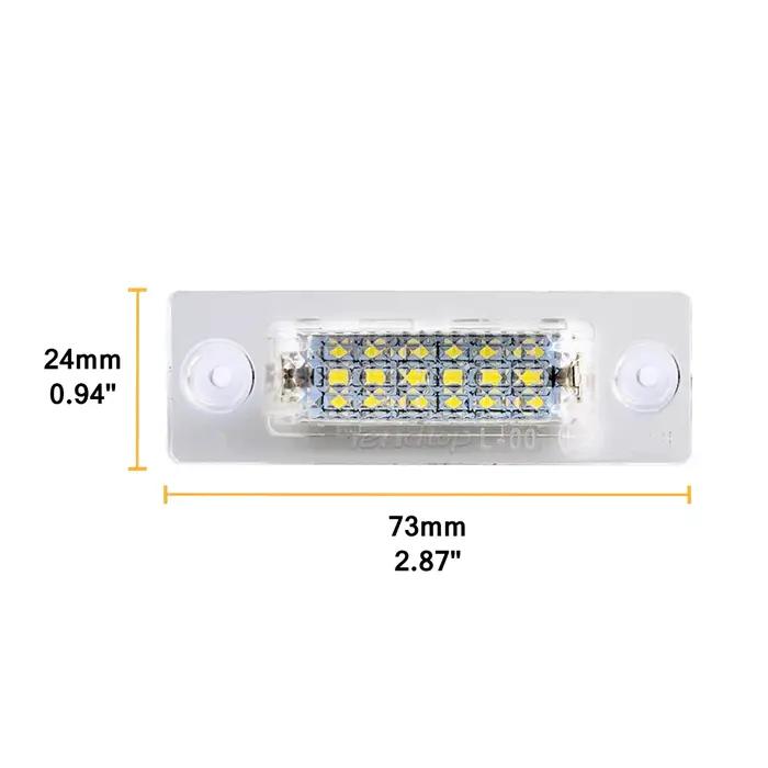 Eclairage de plaque de planificateur à LED, feu de numéro arrière, VW Golf MK5, Jetta, Touran, Passa