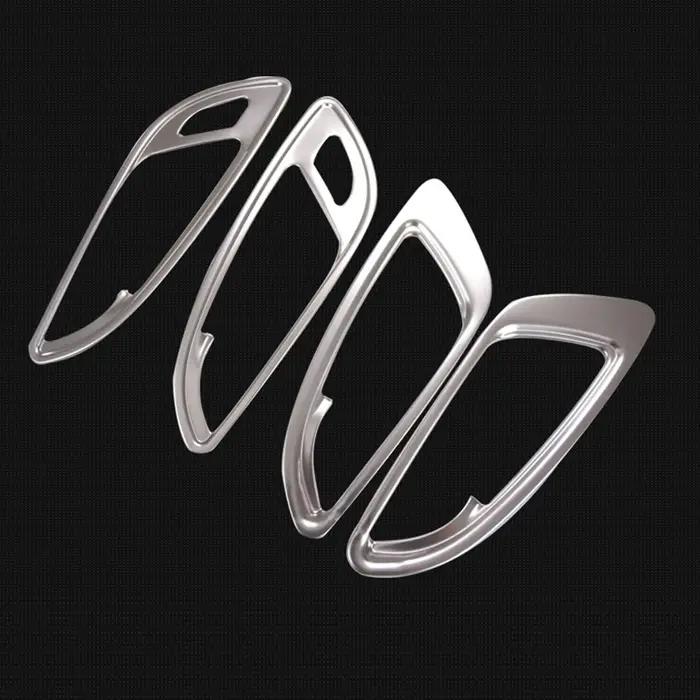 Garniture de poignée de porte intérieure de voiture en acier inoxydable, accessoires automobiles, st