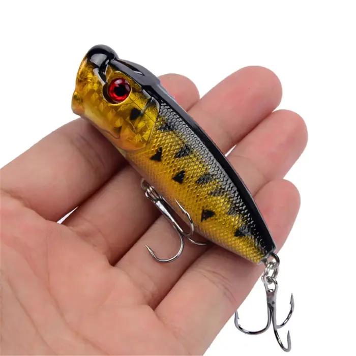 1 pièces leurres de pêche Popper 6.5 cm 12g eau supérieure dur Isca appâts artificiels Wobblers manivelle faux poisson