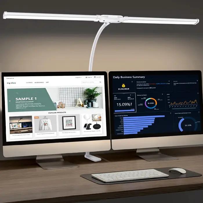 Lampe de bureau de lecture LED à Double/simple tête