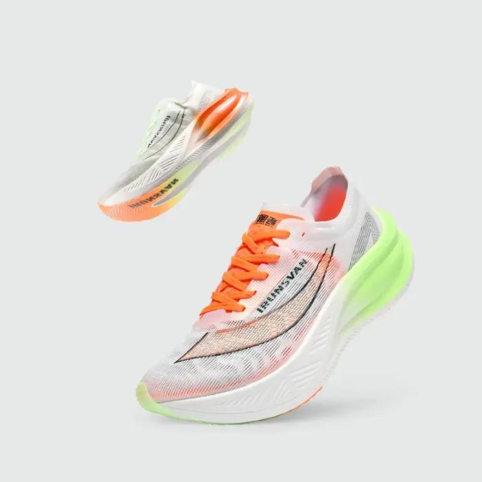 IRUNSVAN-Chaussures de course légères pour hommes, chaussures de sport respirantes, plaque de carbon