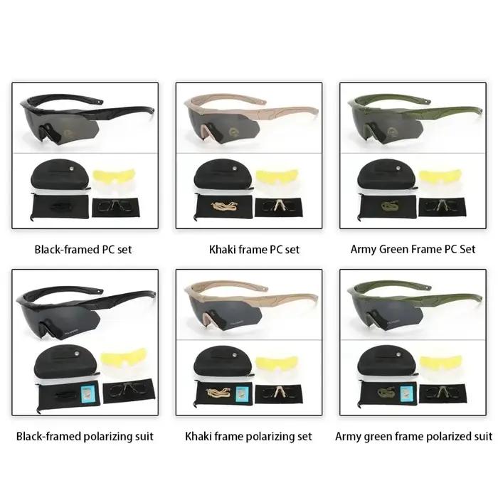 Lunettes tactiques militaires CS Airsoft coupe-vent protection UV pour camping pêche cyclisme alpinisme occasions spéciales
