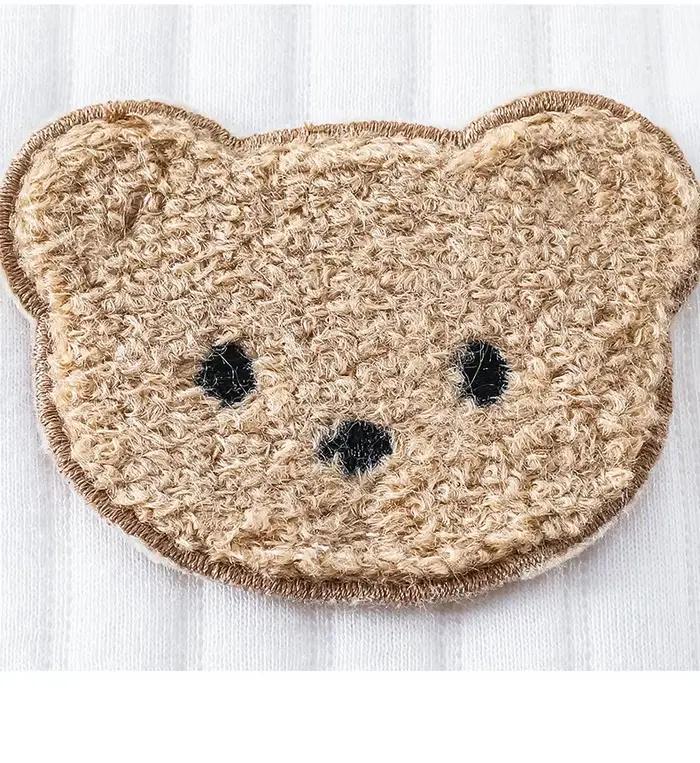 Somenie Combinaison tricotée pour bébé, 100% coton, manches longues, tenue une pièce pour garçons et