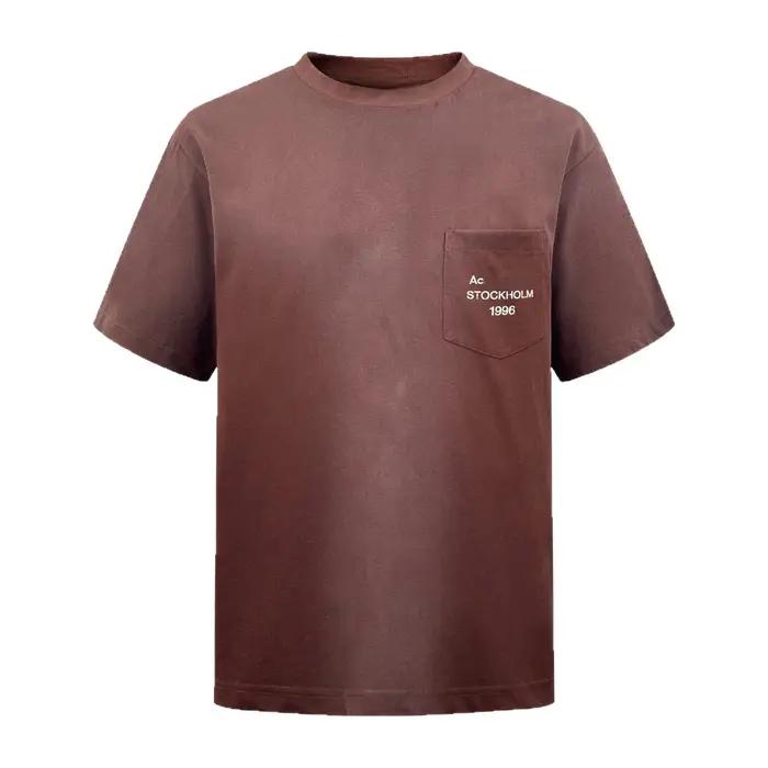 T-shirt en coton biologique à manches courtes avec poche brodée