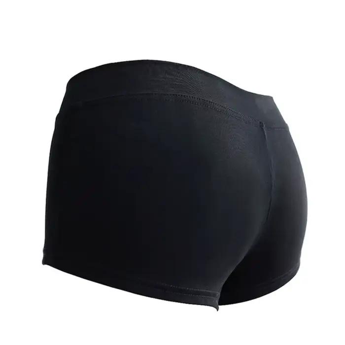 Short de sport ultra court, noir, pantalon de ballet, serré, taille basse, simple, décontracté, fitn
