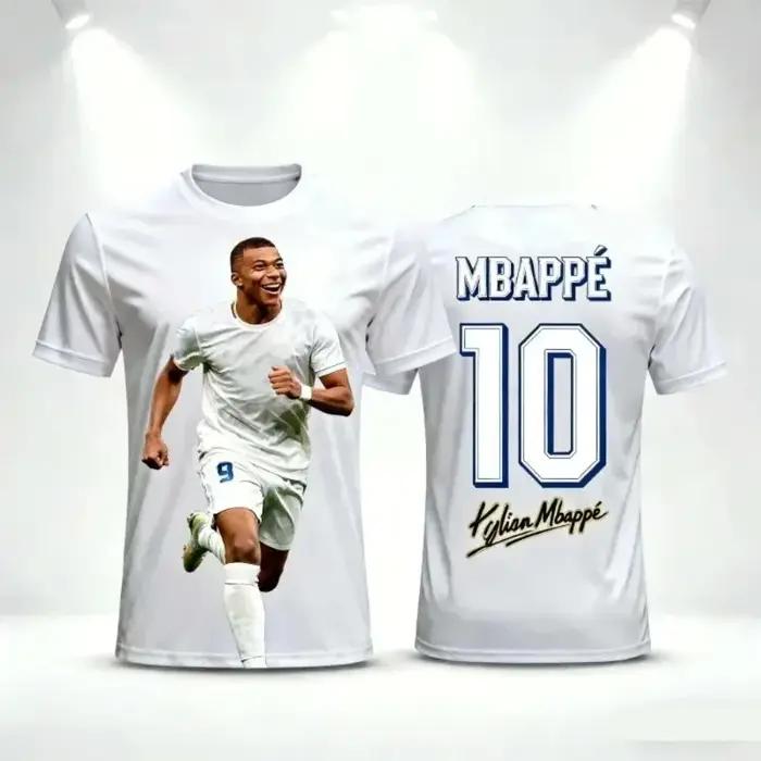 T-shirt football Mbappé N°7 homme imprimé 3D respirant pour sport haute performance été haut décontracté