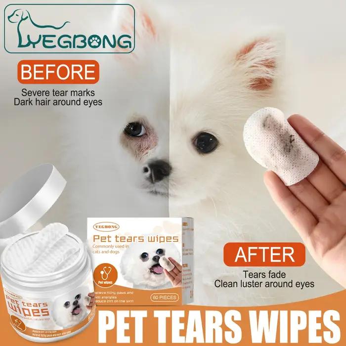 YEGBONG lingette pour les yeux pour animaux de compagnie pour chats chiens supprimer les marques de déchirure nettoyage