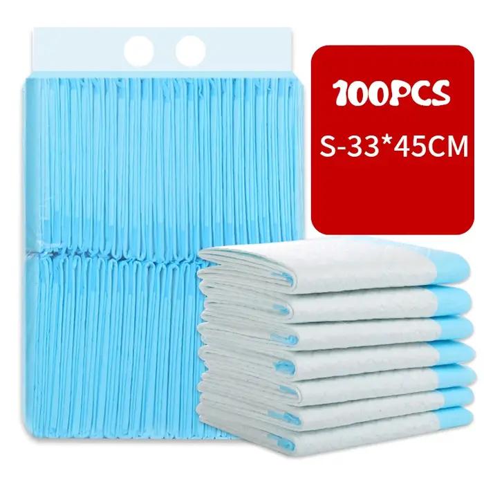 Couche de dressage super absorbante pour animaux de compagnie, coussinets de pisse pour chien, couche douce pour poulet, 10 pièces, 100 pièces