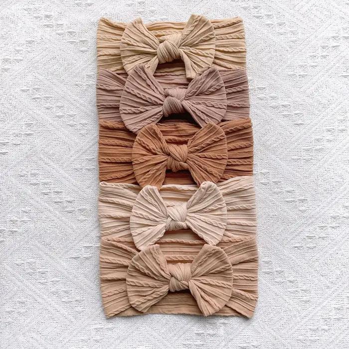 5 pièces mignon arcs bébé bandeau doux élastique