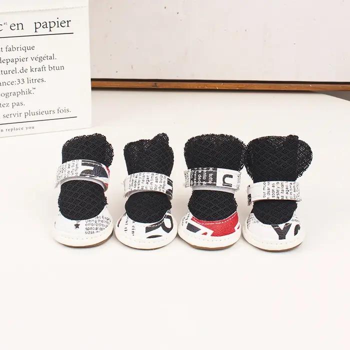 Chaussures pour chien, printemps-été, petites chaussures pour chien, maille respirante, sandales pou