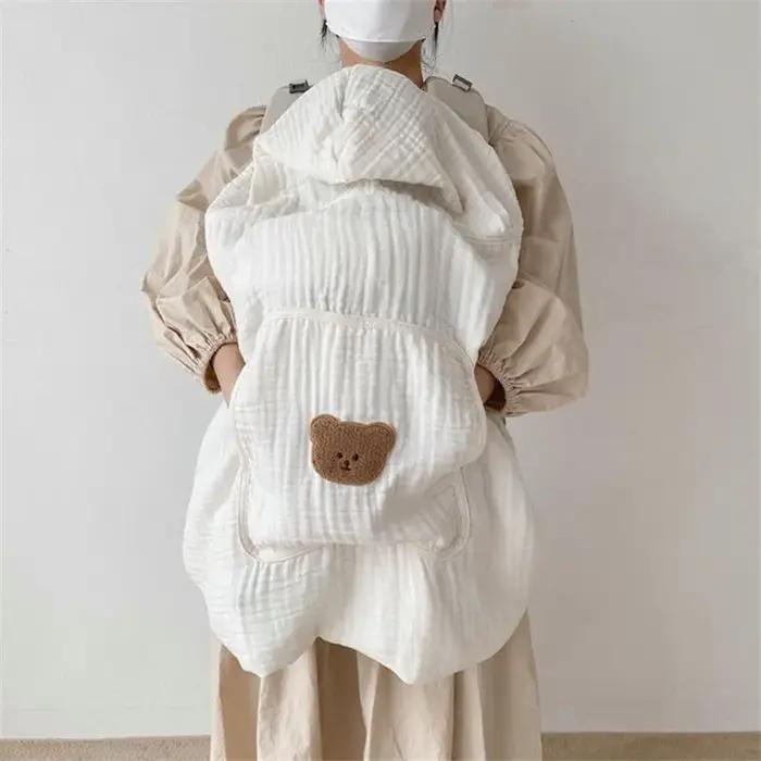 Couverture de poussette en mousseline pour bébé