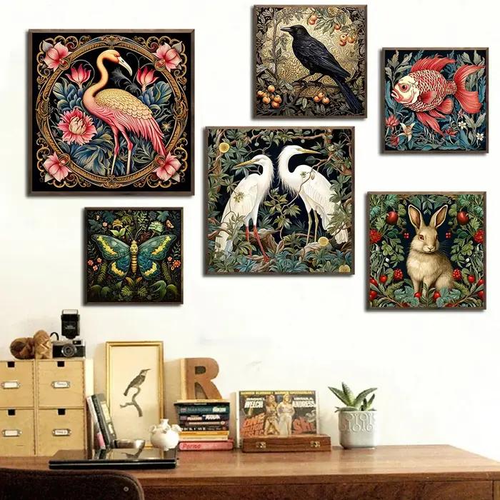 Affiche d'exposition de musée d'animaux de William Morris