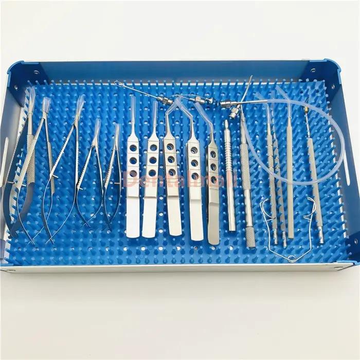 Instruments de micro-proporavec étui, 21 pièces/ensemble, générateurs de cataracte oculaire, micro d