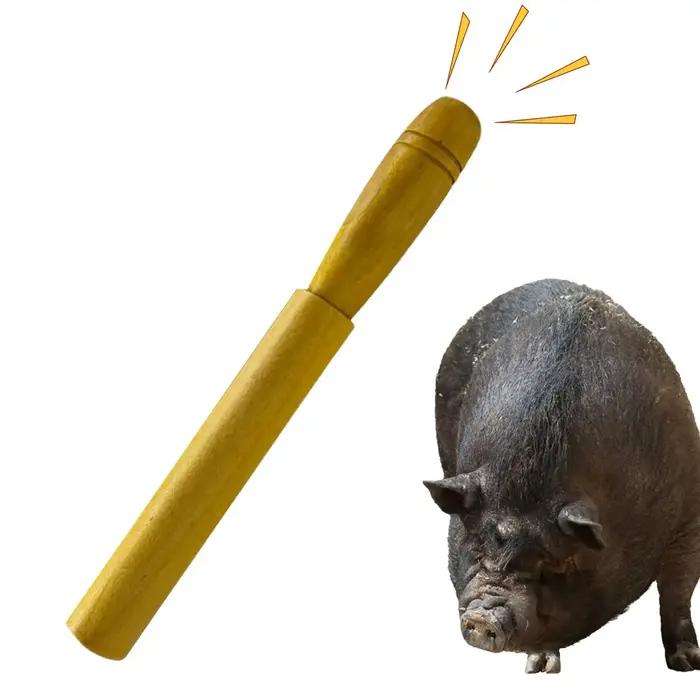 Sifflet en bois pour attirer les sangliers - Outil portable d'imitation sonore pour chasse au sanglier