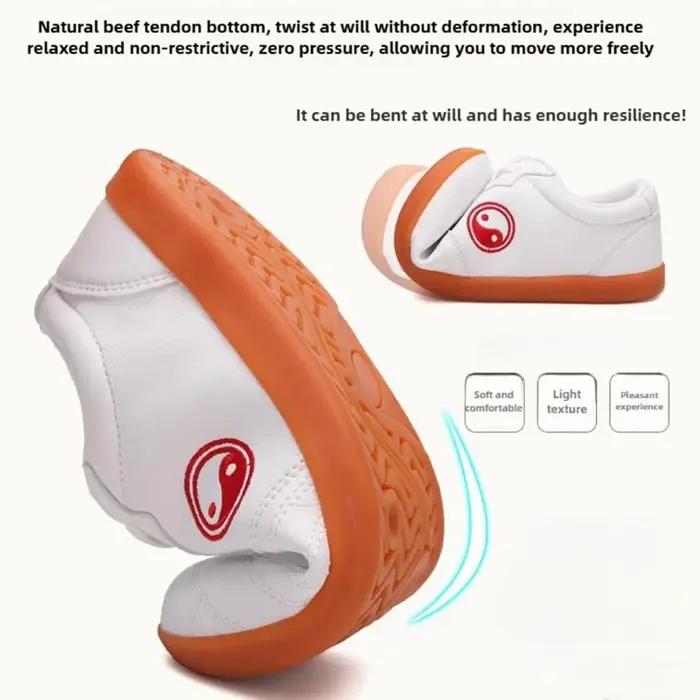 Chaussures KungFu chinoises en cuir Arts martiaux TaiChi Taekwondo WuShu karaté chaussures de Sport