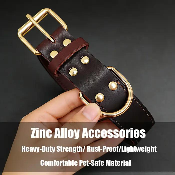 Collier pour chien en cuir véritable de première qualité