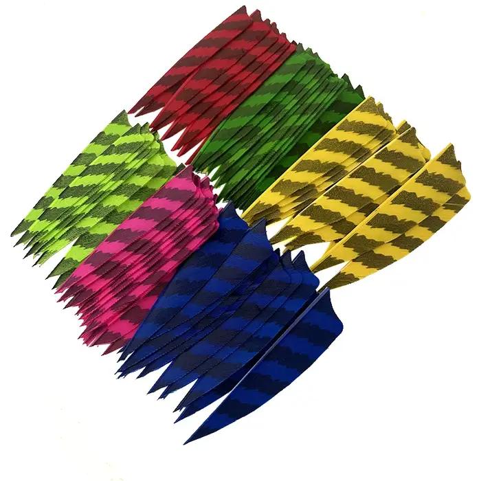 IBOUNFOX-Plume de dinde colorée pour la chasse, accessoires d'arc de tir à l'arc, empennage de plumes, 3 pouces, 25 pièces